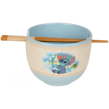 Disney Stitch Cup Noodles Ceramic Ramen Bowl Set W