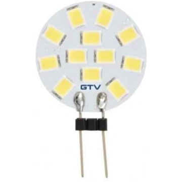 LED lampa, A-G, G4, 3000K, 1.8W, DC12V, 180°, 150l