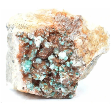 Dolomite with devillin, malachite and chalk Minera