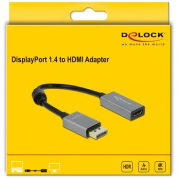 Delock Active DisplayPort 1.4 to HDMI Adapter 4K 6