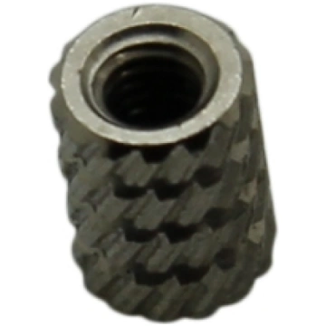 Threaded insert; brass; without coating; M4; L: 5.