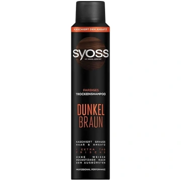 Syoss sausais šampūns tumši brūns (200 ml), sausai