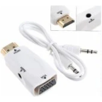 Fusion Accessories HDMI to VGA + audio White akses