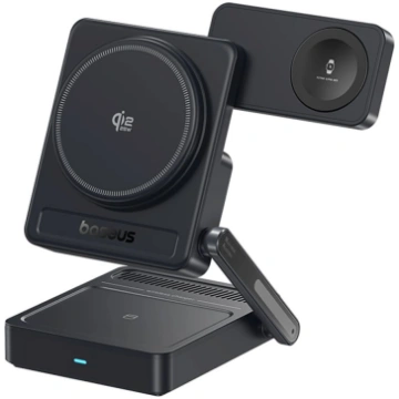 Bezvadu lādētājs 3-in-1 Qi 2.2, 35 W, ar 45 W ES b