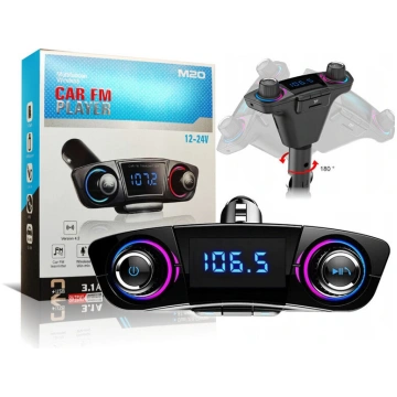 Auto raidītājs 12/24V Bluetooth brīvroku auto lādē