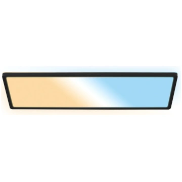 LED panelis Shallow Remote CCT, 58 x 20 cm, melns,