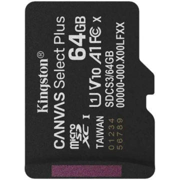 KINGSTON microSD 64GB Canvas Select+ G3 150MB/s AK