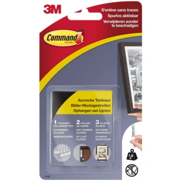 Uzlīmējamā etiķete 3M Command 17202BLK