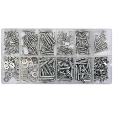 347 PCS SELF-TAPPING SCREWS WOOD/METAL (YT-06771)