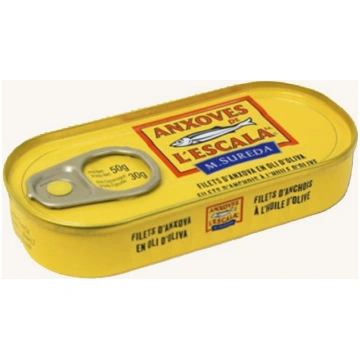 Anchovy fillets in olive oil, artisan, from Girona