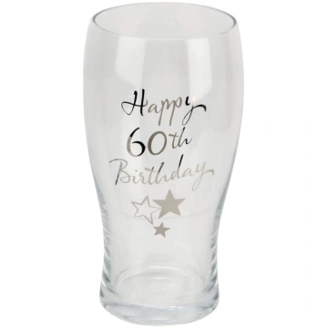 Juliana Happy 60th Birthday Pint Glass in Gift Box