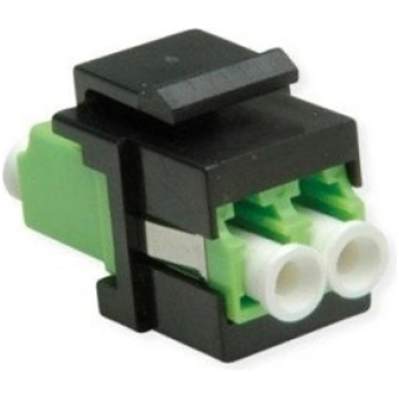 Roline Fiber Optic Keystone Jack, LC/LC Duplex, Mu