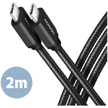 CABLE USB-C TO USB-C 2M 60W/BLACK BUCM3-CM20AB AXA