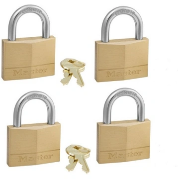 Master Lock Padlock 4 pcs. Set (50mm) 150EURQNOP (