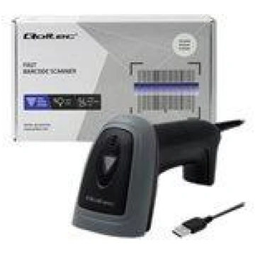 QOLTEC Wired QR Barcode Scanner USB 50863