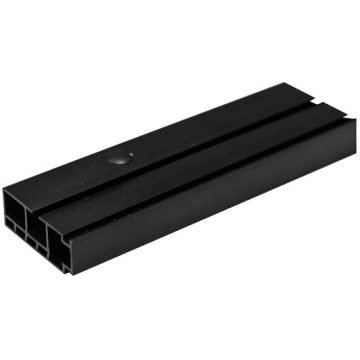 Griestu karnīzes viena PVC sliede, 180 cm, melna