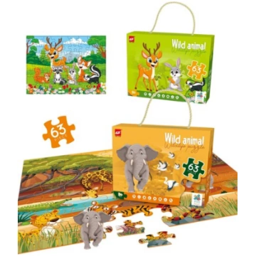 Wildlife Puzzle Savvaļas dzīvnieks, 63 det Nav nor