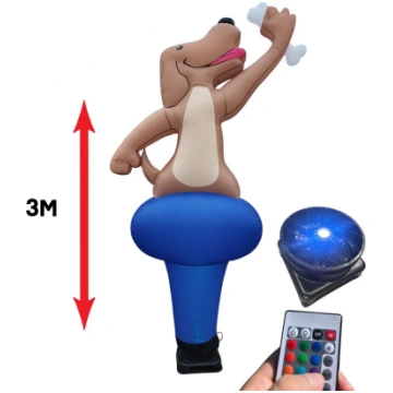Piepūšamā reklāmas gaisa dejotāja - 3D uzmanības p
