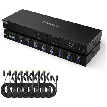 TESmart USB 3.0 HDMI KVM slēdzis 8 pieslēgvietu 4K