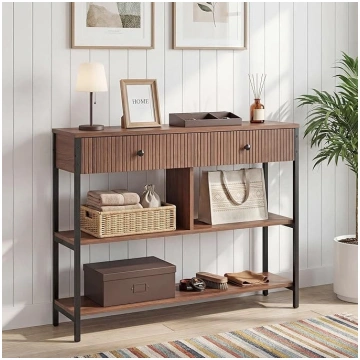 Manroa Console Table with Drawers, 100 cm Wide, Na