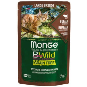 MONGE BWILD pouches Cat Large Breed buffalo with v
