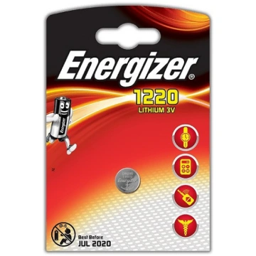 CR1220 baterijas 3V Energizer litija 1220 iepakoju