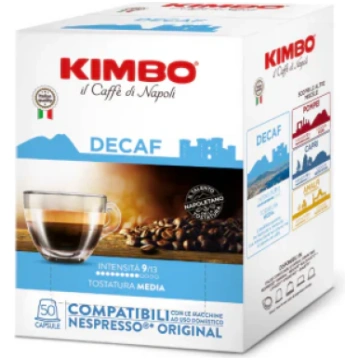Capsules de café Kimbo mélange Décaféiné compatibl