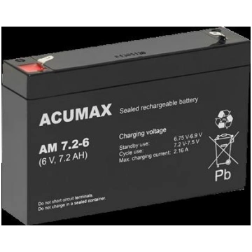 BATTERY - 6V 7.2 Ah/C20 CSB-67.2