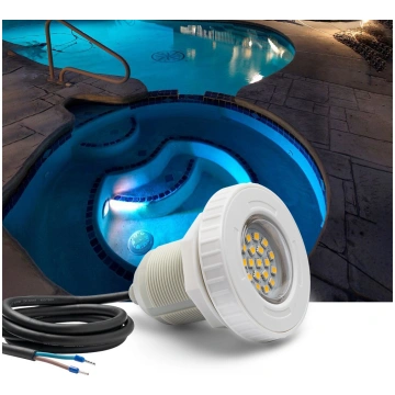 Baseina gaismas - LED balta 3000K peldbaseina apga