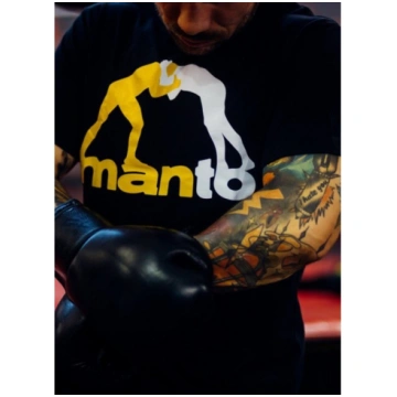MANTO t-shirt LOGO - melnā krāsā