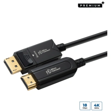 MicroConnect Premium Optic DP - HDMI Cable 30m cab