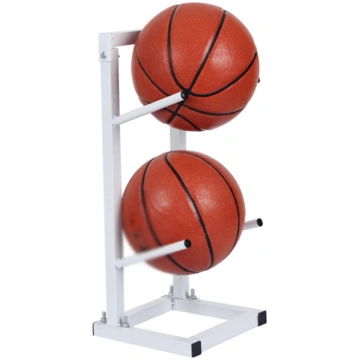 Vertikāls basketbola un futbola bumbu plaukts, dau