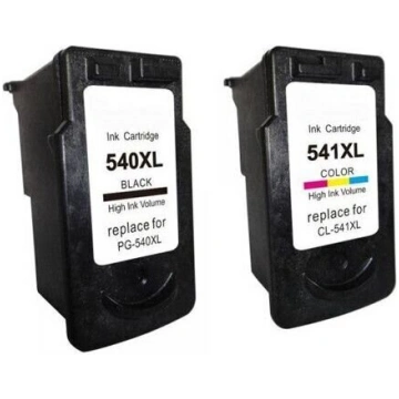 PG-540XL BK + CL-541XL TriColor Nav norādīts