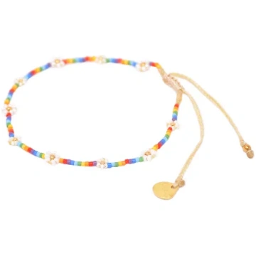 mishky Rainbow Flower Anklet