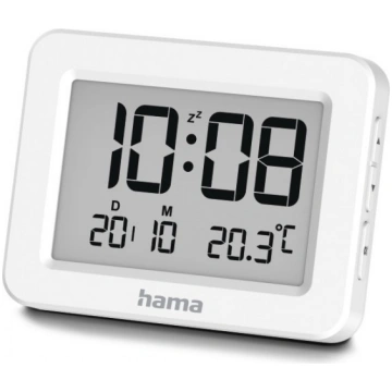 kos digital alarm clock white