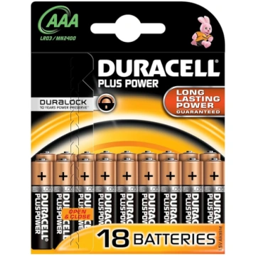 Duracell MN2400 Plus Power sārmainās AAA izmēra ba