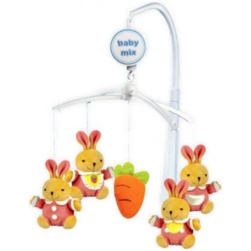Muzikālais karuselis RABBITS BabyMix 10250 Baby Mi