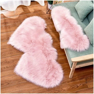Fluffy Divu Sirds Mākslīgā Aitas Vilna Paklājs, Ro