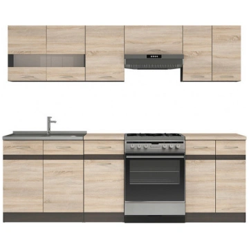Virtuves komplekts JUNONA LINE 240 wenge / dąb son