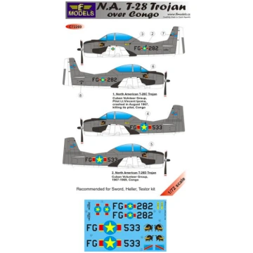 N.A. T-28 Trojan over Congo LF Models