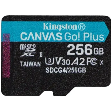 Kingston memory card 256GB microSDXC Canvas Go Plu