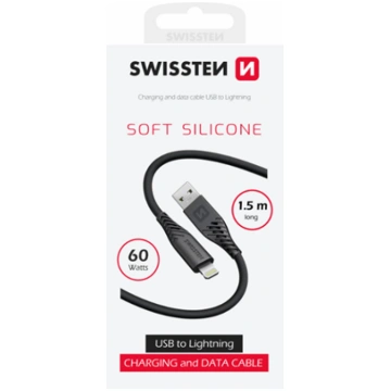 Swissten Soft Silicone Data Cable USB / Lightning 