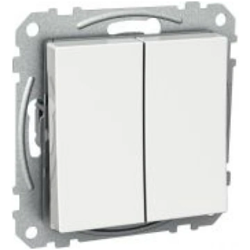 2 Switch, Exxact, mechanism with fixing frame, dou