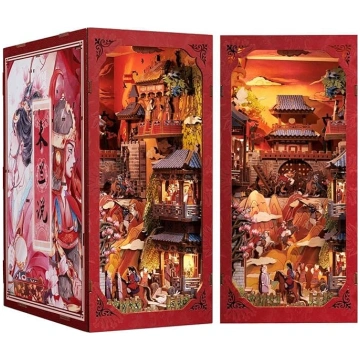 CUTEBEE Book Nook Kit - DIY Dollhouse Miniature Ho