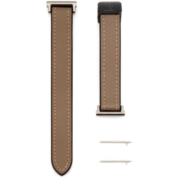 Siksniņa Connect 22mm Silicone Leather Watch Strap