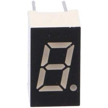 Display: LED | 7-segment | 8mm | 0.3" | No.char: 1