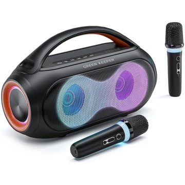 Karaoke mašīnu sistēma ar 2 mikrofoniem Bluetooth 