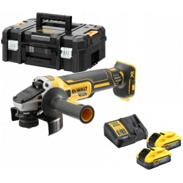 DeWalt Leņķa slīpmašīna 125mm 18V PS 2x5Ah DCG405H