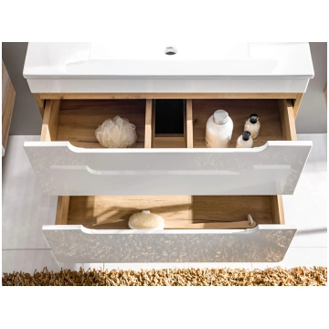 Augsts skapis, 2 durvis, ARUBA WHITE 805 FSC COMAD