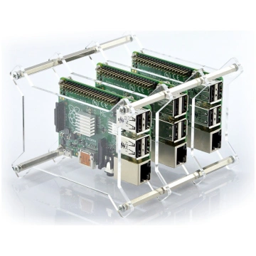 Case for Raspberry Pi 4B/3B+/3B/2B x3, open Gravla